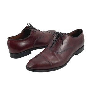 Allen Edmonds Park Avenue Brown Leather Mens Oxford Dress Shoes Size 12 Lace Up